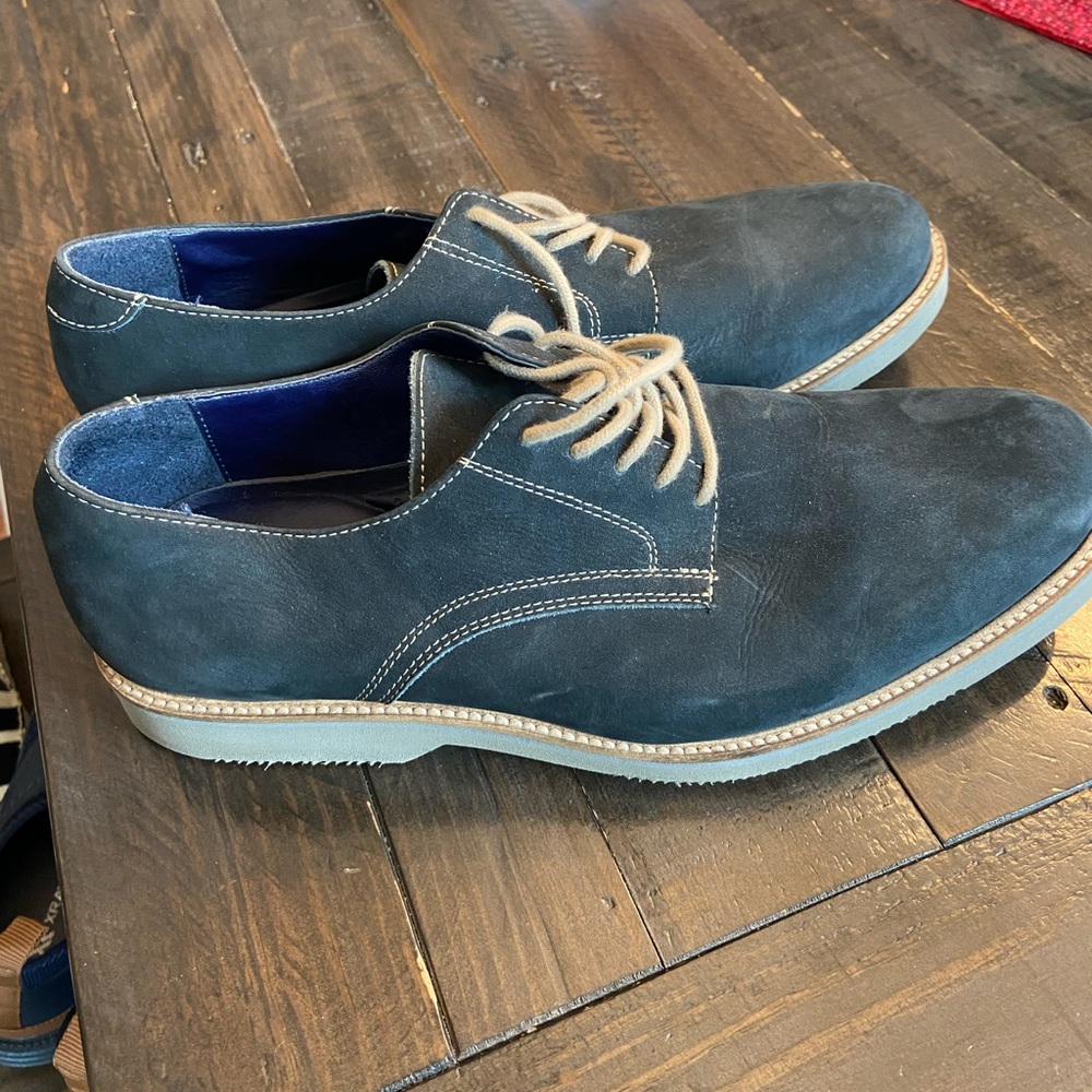 Navy blue dress shoes from Nordstrom rack only one a few times.